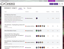 Tablet Screenshot of infiniteconversations.com